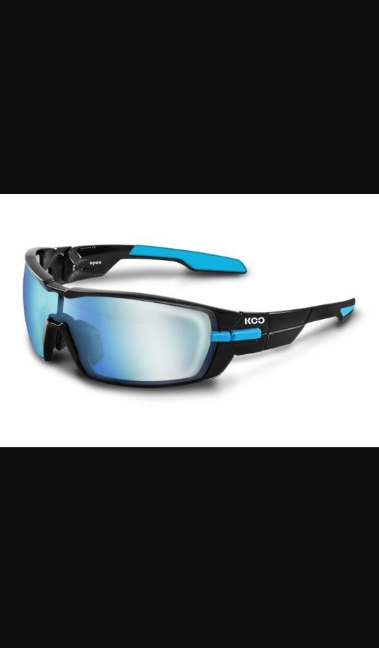 🔥New In Box Koo (KASK) Cycling Sunglasses Black/Light Blue🔥