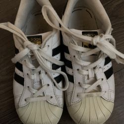 Gently Used Little Kid Size 12 Adidas Superstars