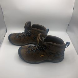 Keen Dry Waterproof Boots Men’s Size 13 Brown Leather Hiking Outdoor 