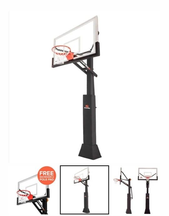In Ground Goalrilla CV60S Basketball Hoop System With Stabalizer - NEW IN BOX