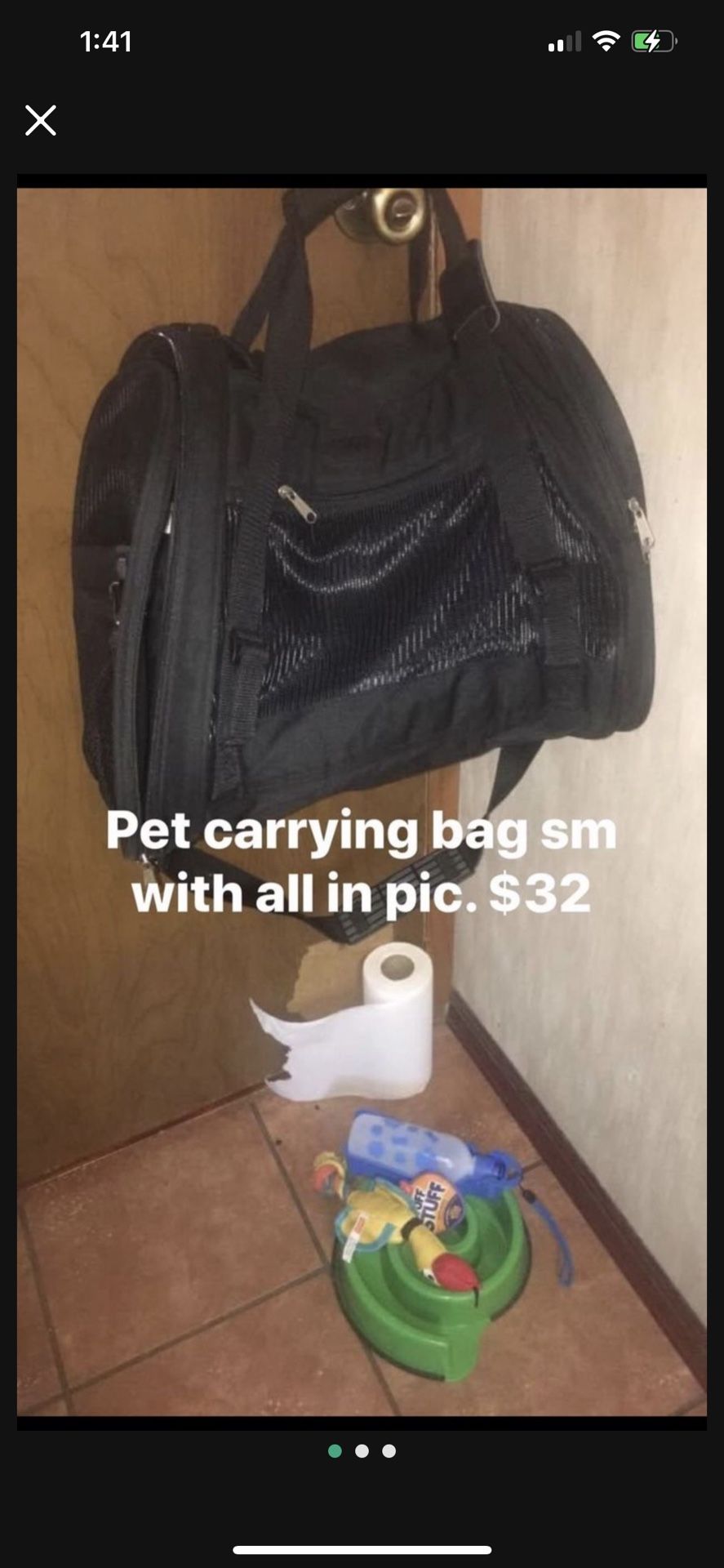 Pets Traveling Bag and Stuff