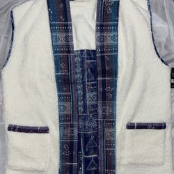 New Lucky Brand Womens Quilted Sherpa Vest 