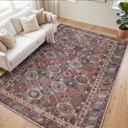 BRAND NEW - Machine Washable 5x7 Area Rug