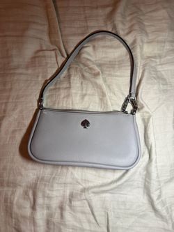 Kate Spade Light Blue Pebbled Leather Shoulder Bag