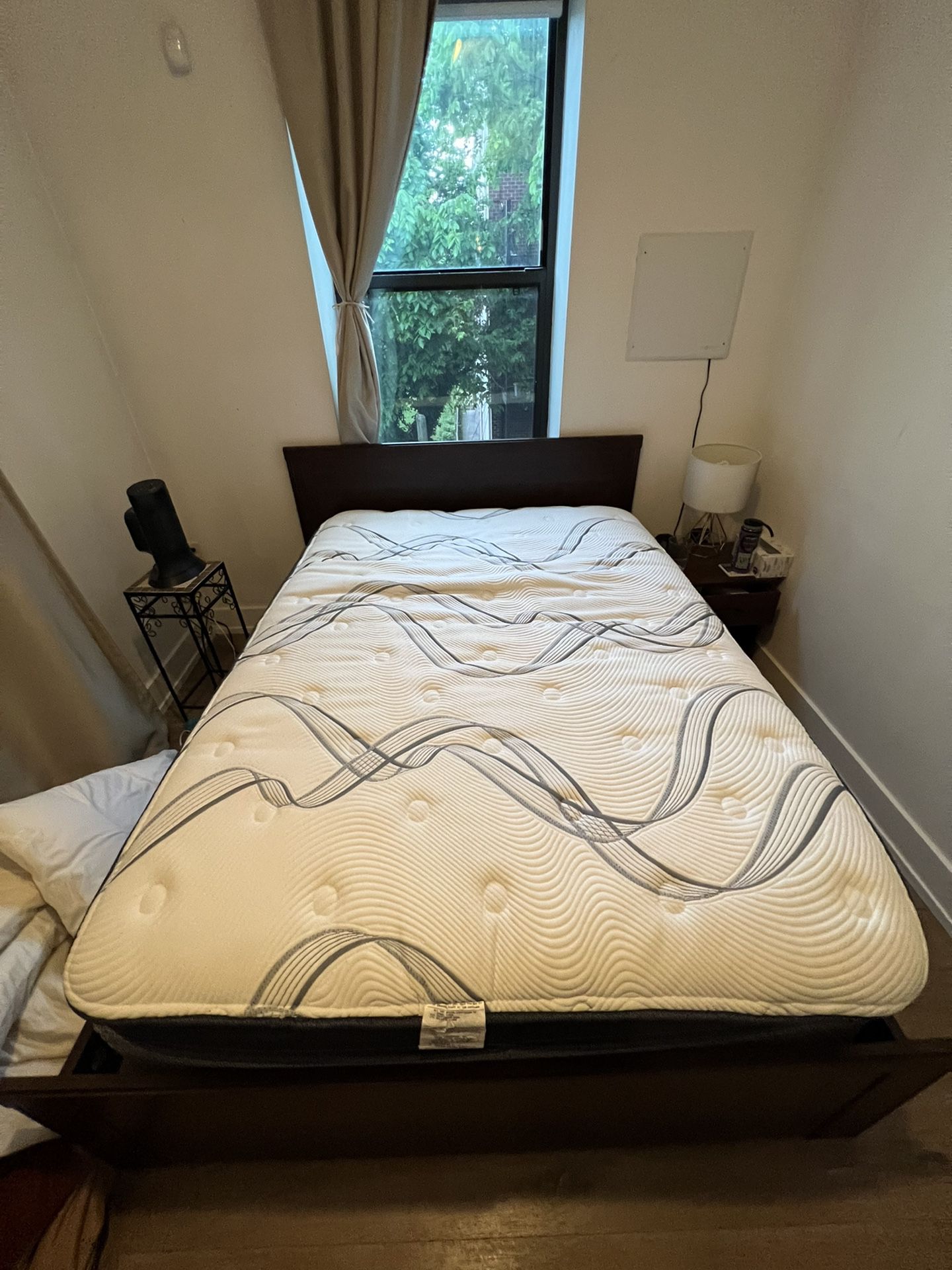 Full Plush PillowTop Mattress + Bed Frame