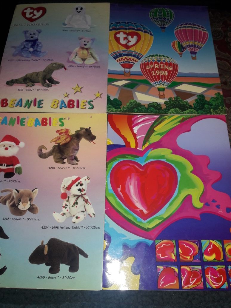 TY BEANIE BABY RETAIL ORDER CATALOG BROCHURES