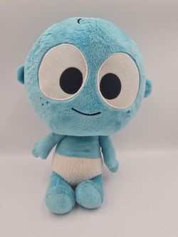 Baby First TV GooGoo Giggle Plush Interactive Blue Doll Character with sound.