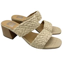 DV Dolce Vita Stacey braided block heel sandals women’s Size 8.5