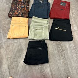 Lot of 7 Women’s Jeans: Joe’s, Seven For All Mankind, Polo, Michael Kors , Free People, Skinny And Rich