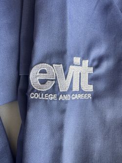 EVIT first year blue nursing scrubs. Size XS. NEW  with