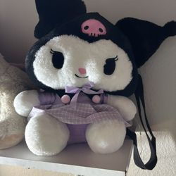 Kuromi Plush Backpack
