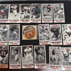 Cleveland Browns Sports Cards and Vintage Sticker just $5 for All 