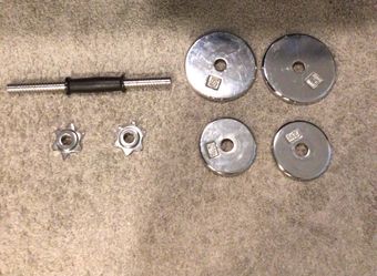 Adjustable Dumbbell Set with Weight Plates