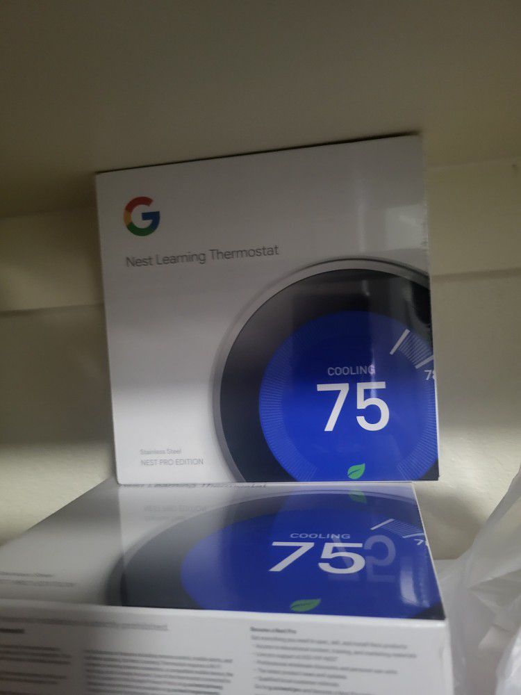 Google Nest 3rd Gen Pro Stainless Steel Thermostat