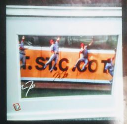 Mike trout signed autogragh poster with coa