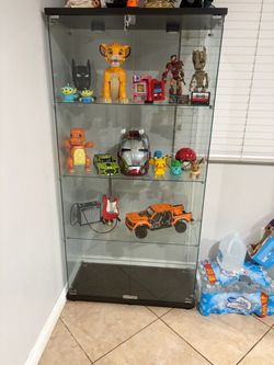 Display case with Legos included