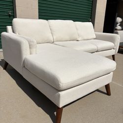 Beige Midcentury Modern Couch 🛻Delivery Available🛻