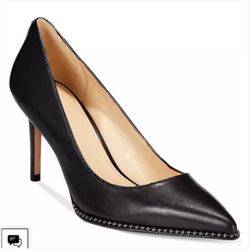 Like New Black Bead-chain Coach Vonna Pumps