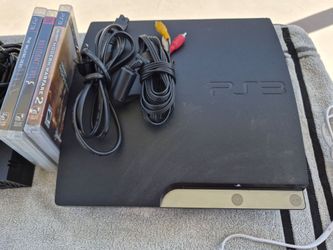 PLAYSTATION 3 + CABLES + 3 GAMES