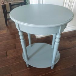 Gray Oval Accent Table 