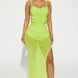 Alexa Mesh Maxi Dress 