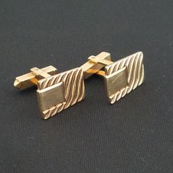 Vintage Mid Century Cufflinks- Gold Filled
