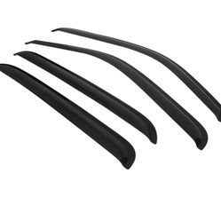 2001-2006 Chevy Silverado Crew Slim Smoke Tinted Visor Window Acrylic
