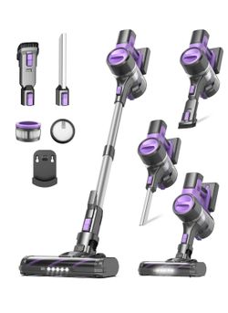 DEVOAC Cordless Vacuum Cleaner for X Home, 45Kpa Lightweight Stick Vacuum with Powerful Suction, Rechargeable Battery Up to 50mins, Handheld Vacuum Cl