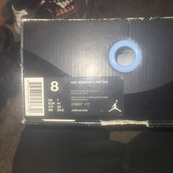 Air Jordan Retro 11 Size 8 Men's White Legend Blue