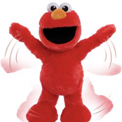 Sesame Street Elmo Slide Singing and Dancing 14-inch Plush, Pretend Play, Interactive Toy, Kids Toys for Ages 2 Up by Just Play