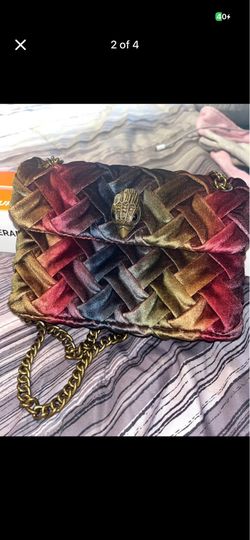 Kurt Geiger London Kensington Rainbow Velvet Bag