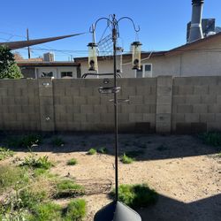 tall bird feeder
