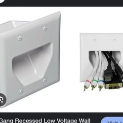 Recessed Low Voltage Cable Plates For TV (all 3)