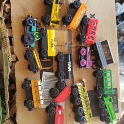 Thomas the train and wooden tracks