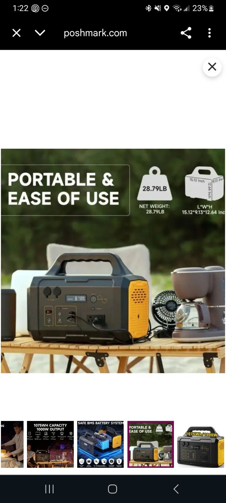 Soodatek 1000W Portable Power Station