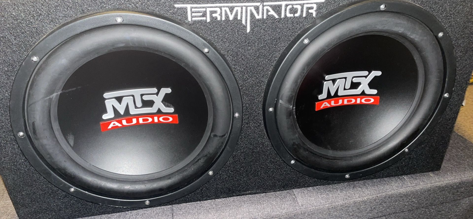 MTX Terminator 12” Audio Subs W/1500 Watt Boss Amp