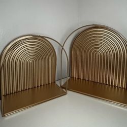 Gold Floating Shelves 