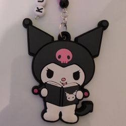 Pink Hand Made Kuromi Keychain 