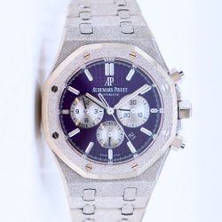 Audemars Piguet Royal Oak Frosted White Gold Purple Dial Limited Edition