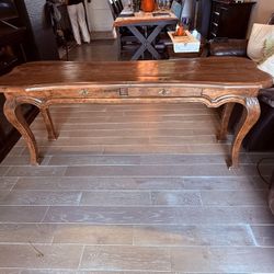 Antique Wood Console Table