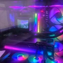 gaming PC set up 