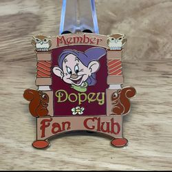 Dopey Disney Pin Member Fan Club 