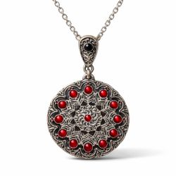 Silver Necklace Shield