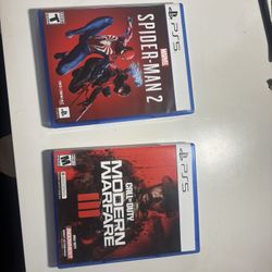 Ps5 Games Spider Man 2 / Call Of Duty 