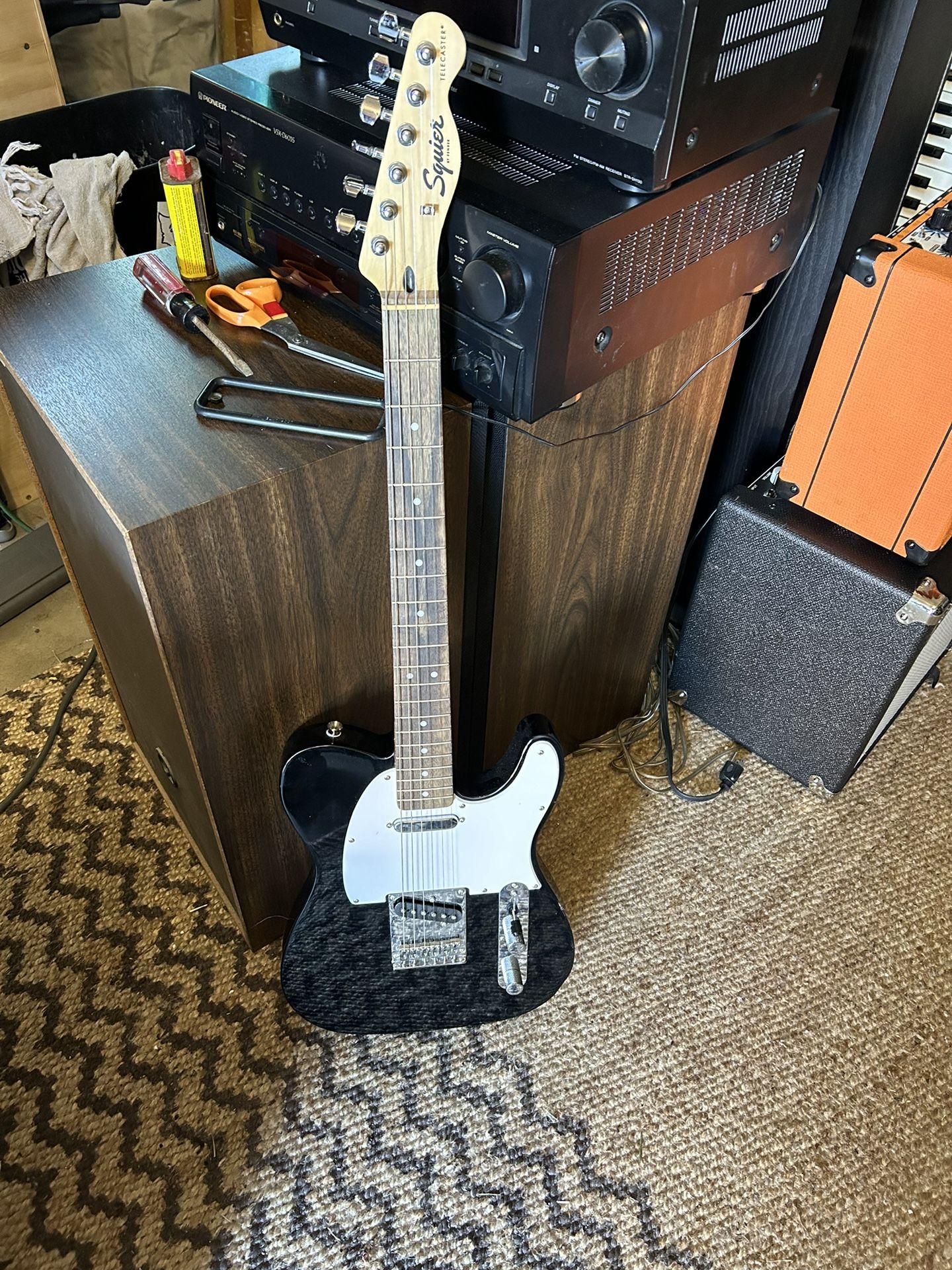 Fender Telecaster Package - includes soft case, guitar stand strap, cord, and practice amp
