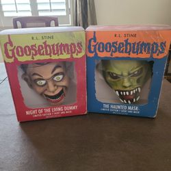 Goosebumps Limited Edition Masks (Night of the Living Dummy and The Haunted Mask) NEW