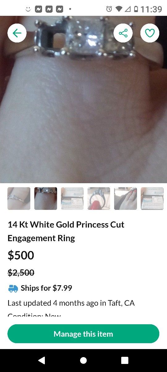 Princess Cut Diamond Ring Engagement