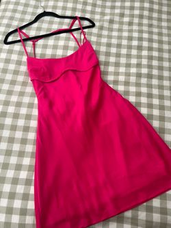 Pink mini dress