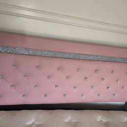 pink diamond queen size  bed frame 