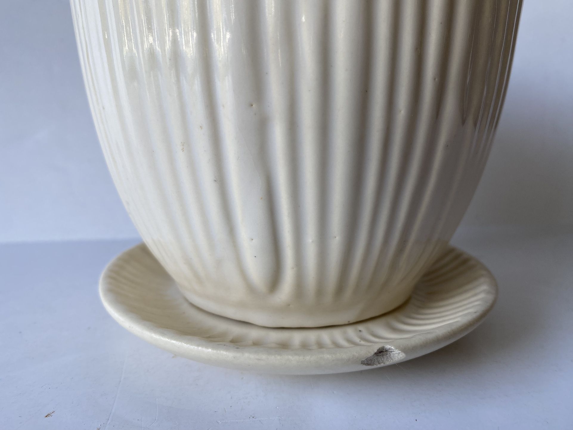 Vintage Pottery Matte Glaze Ceramic Flower Pot Centerpiece
